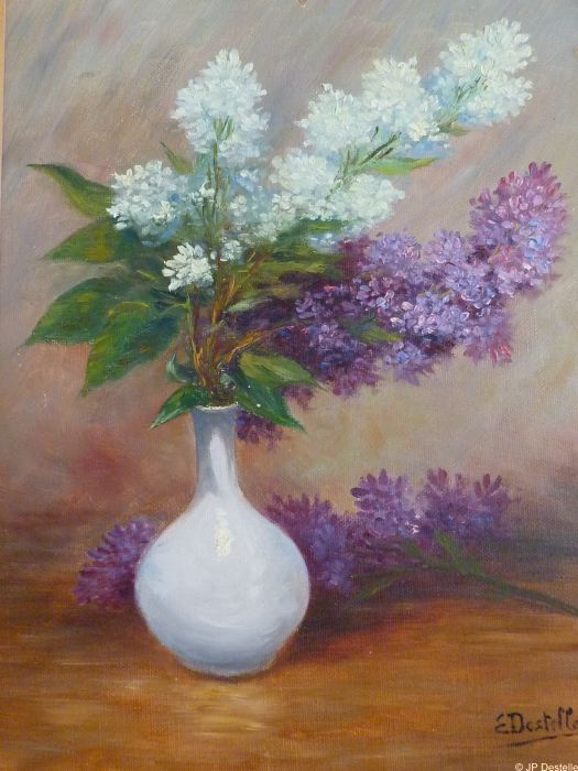 Lilas- Vase blanc