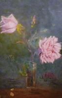 Roses dans un verre