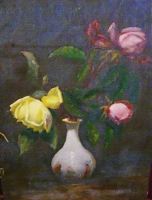 Roses-Vase chinois
