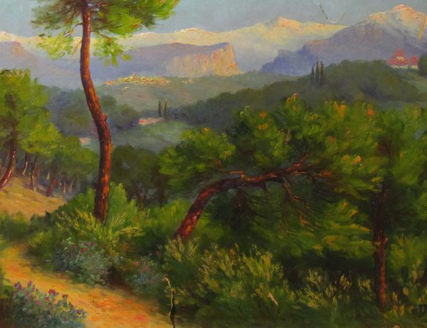 Cannes - Vue prise du pied de La Croix des Gardes