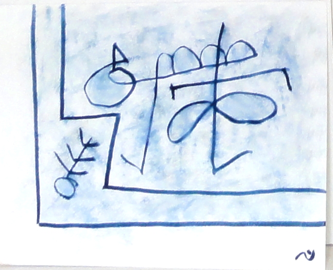 2061 Chat et poisson mort (30x20)