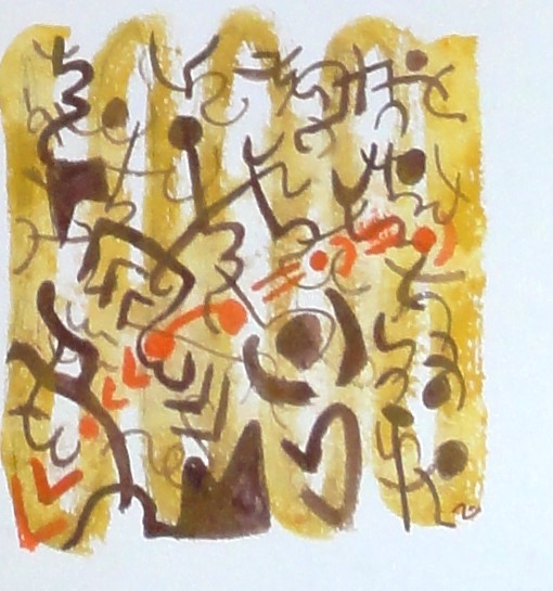 1799 Le retour (20x20)