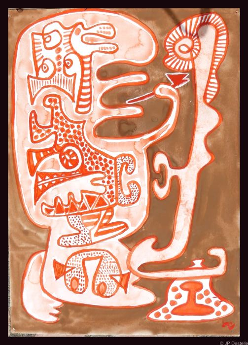 2050 Le fumeur de pipe (30x40)