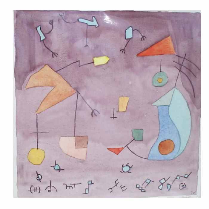 0165 Autour d'un verre (30X30)
