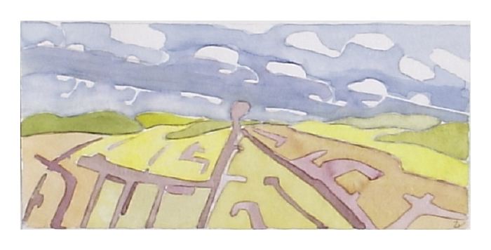 0193 Un arbre dans les champs (15x30)
