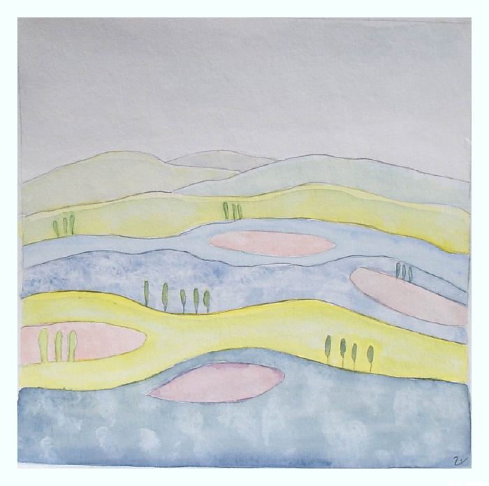 0263 L'Ombrie le matin (30x30)