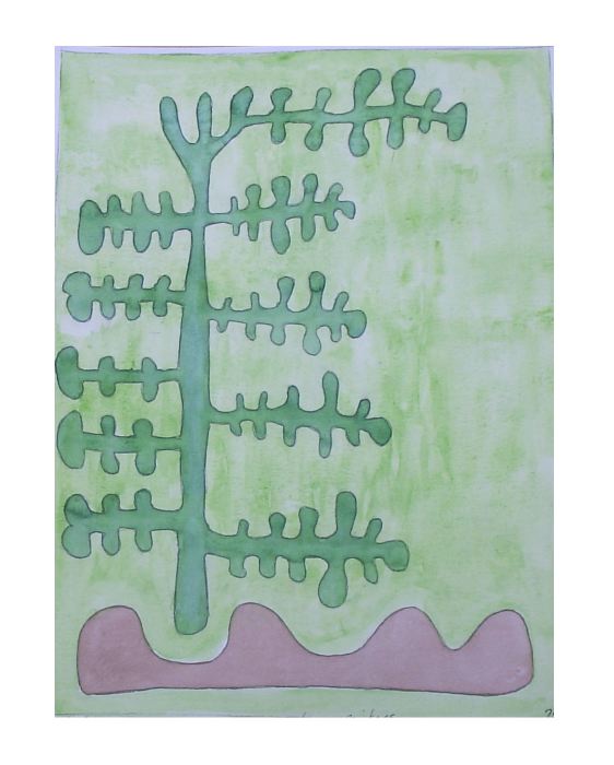 0406 arbre au printemps (30x40)
