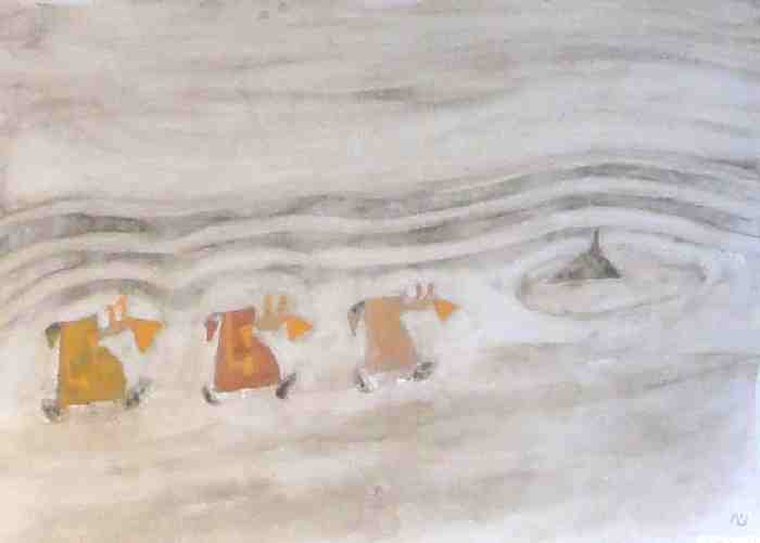 1947 Randonnee au mont (40x30)