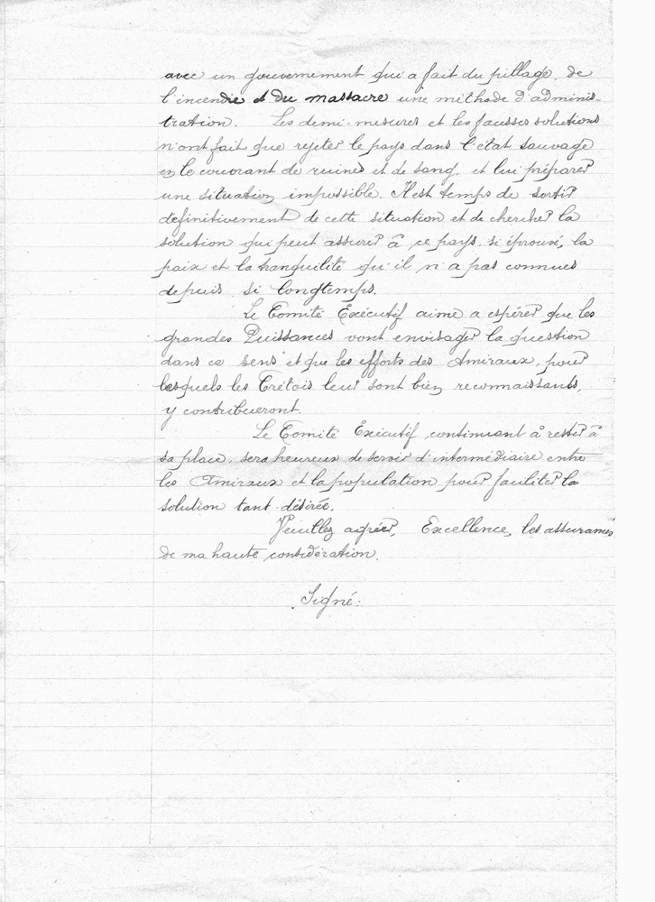 26-29/09/1898 Échanges entre le Comité Éxécutif et l'Amiral Pottier - suite 5